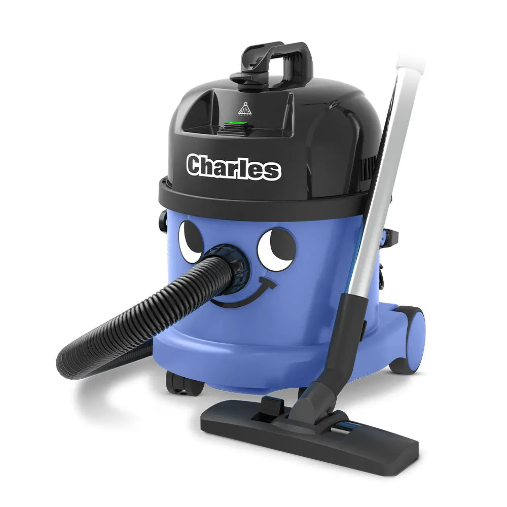 Numatic Charles Canister Vacuum Wet / Dry 95 CFM Blue