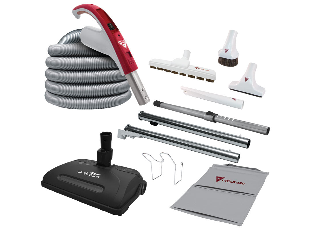 Cyclovac Electric Attachment kit 110/24V with Super Luxe brush 12in