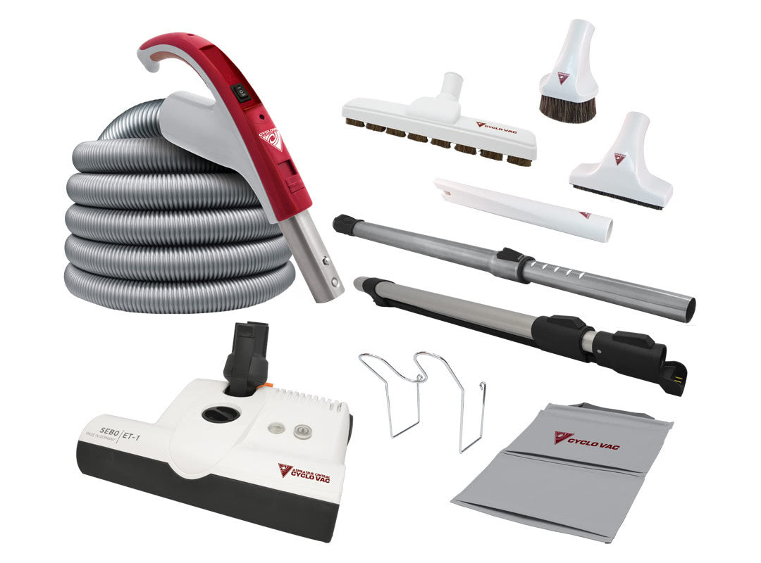Cyclovac Electric Attachment kit 110/24V with Super Luxe brush 12in