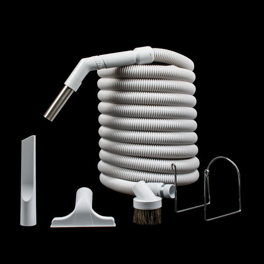 Deluxe Garage Kit with Soft Grip Handle Light Grey 30' Hose Tools Hanger
